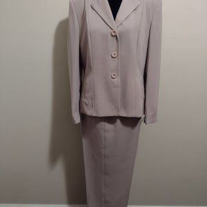 Ingenuity, 2pc Pant Suit, Beige Color, Size-12, Dry Cleaned